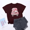 thumbnail image 5 of Meichang T-Shirts de la Saint-Valentin pour Femmes, T-Shirt Graphique Cœur d'Amour, Manches Courtes, Col Rond, Décontracté, Blouses, Joyeuse Saint-Valentin, 5 of 5