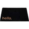 thumbnail image 3 of Northlight Paillasson Extérieur en Fibre de Coco Noire "Hello" 18 Pouces x 30 Pouces, 3 of 5