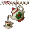 thumbnail image 2 of QIPOPIQ Vintage Christmas Teacup And Teapot Festive Decoration, 2 of 3