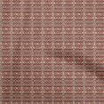 thumbnail image 1 of oneOone Cotton Silk Maroon Fabric Asian Kilim Craft Projects Decor Fabric Printed By The Yard 42 Inch Wide, 1 of 5