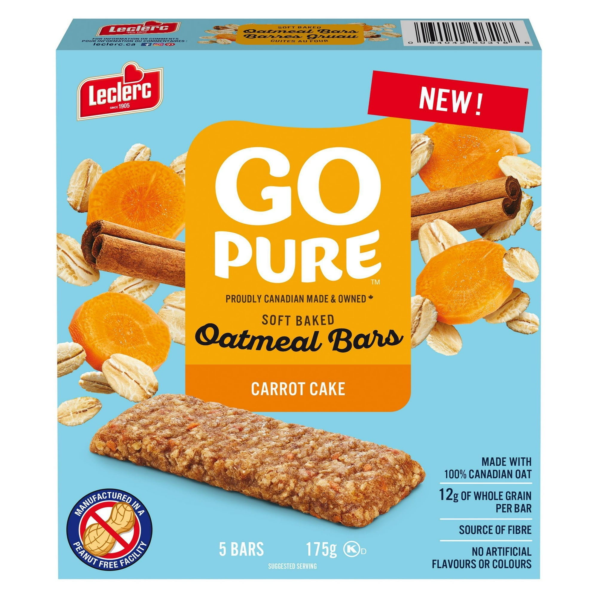 Barres Gruau Go Pure Gateau Aux Carottes