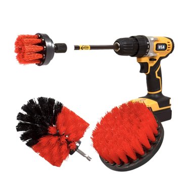 Drill Brush For Cleaning And Decontamination Of Wheels