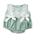 thumbnail image 1 of Baby Girls Sleeveless Ruffle Lace Romper, 1 of 4