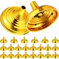 thumbnail image 3 of MasteelfCA 24 Pcs Petits Supports de Drapeaux Base Ronde Plaquée Or Support de Mât de Drapeau Minuscules Supports de Drapeaux de Table Bases de Drapeaux Centre de Table Fournitures de Fête, 3 of 7