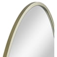 thumbnail image 3 of Hometrends Oval Lounge Framed Wall Mounted Mirror, Home Decor Mirror. Gold Metallic, 24x36", 3 of 6
