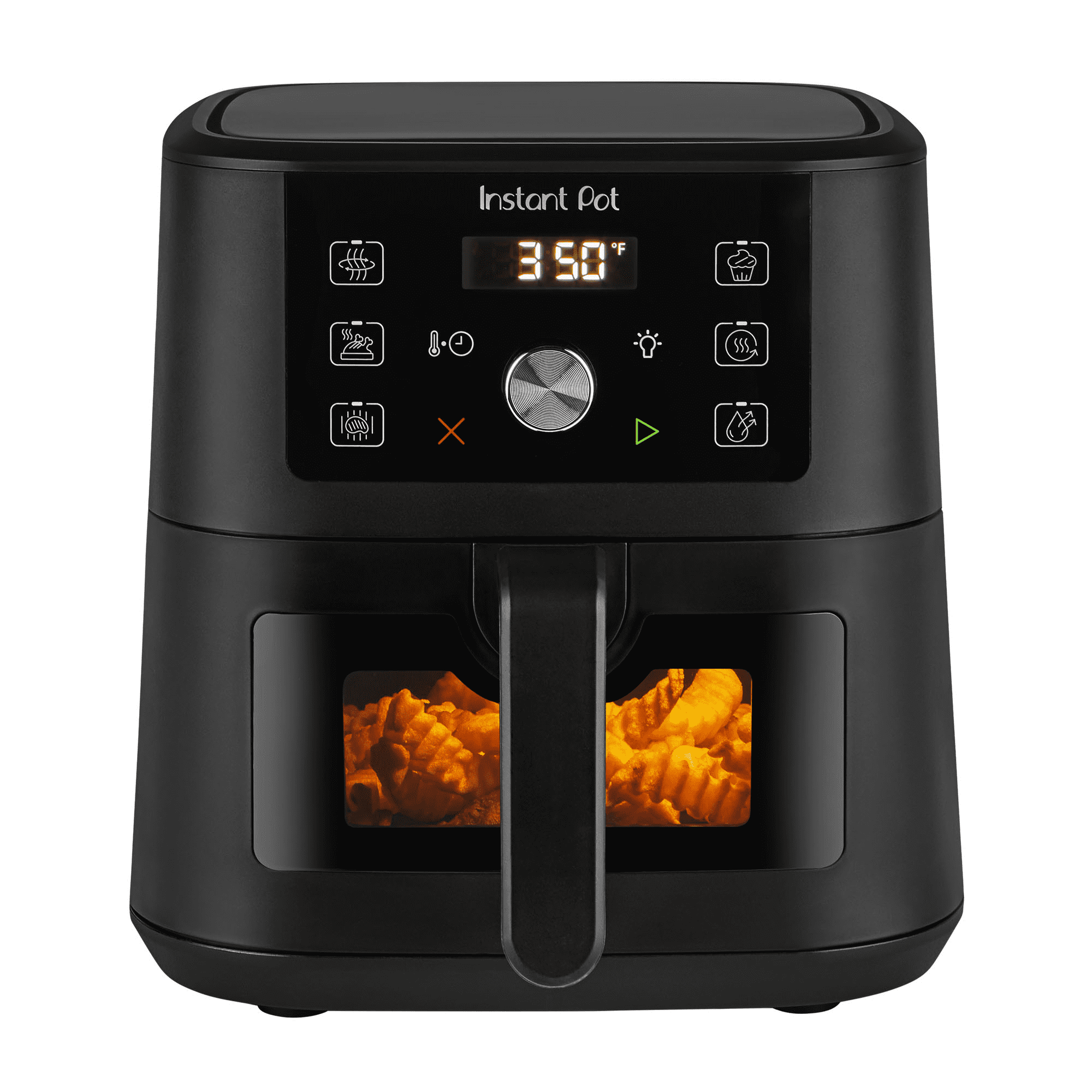Instant Pot 4QT VORTEX Plus 6-in-1 Mini Air Fryer, Air Fry, Bake, Roast, Broil, Dehydrate or Reheat, Black, 4 Quarts