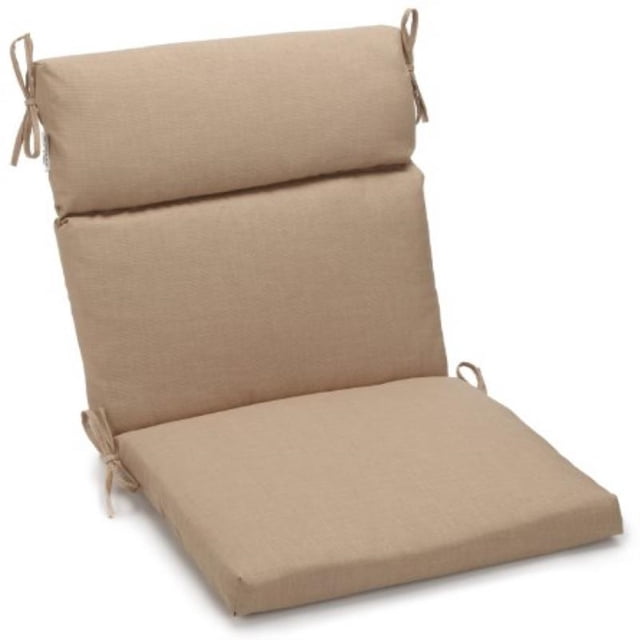 Blazing Needles Coussin de Chaise d'Extérieur Carré pour Siège/dossier en Polyester Filé de 22 Pouces par 45 Pouces - Grès