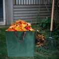 thumbnail image 2 of SIYTUAU Sac à Feuilles de Jardinage Réutilisable avec Poignée Renforcée, Conception Pliable et Portable, Matériau Plastique pour le Nettoyage et le Rangement de la Cour, Sac à Feuilles 60 L D, 2 of 7