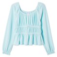 thumbnail image 2 of Justice Girls' Glitter Peasant Top, 2 of 3