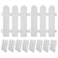 thumbnail image 4 of Shisuyan 10Pcs Fence Solid Plastic Fencing DIY Delicate Garden Courtyard Lawn Guardrail, 4 of 8