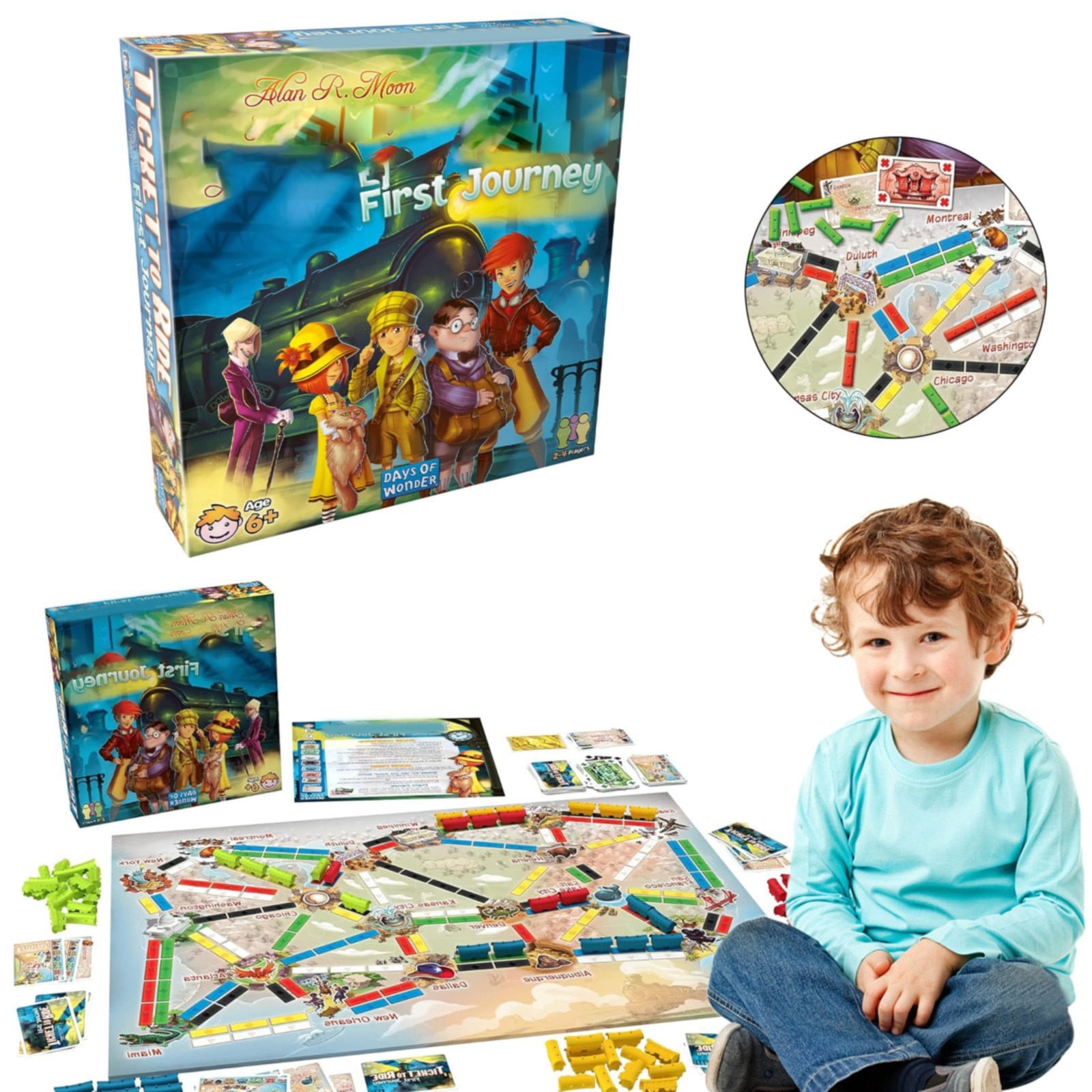 Ticket to Ride Europe Board Game - Embark on a Railway Adventure Across the Continent! Fun Family Strategy Game for Kids & Adults, Ages 8+, 2-5 Players, 30-60 Min Playtime, Made by Days of Wonder