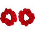 thumbnail image 1 of MDSTYLE 2 Pcs Chouchous pour Cheveux pour Femmes et Filles - Coton Doux - Élastiques Sans Dommages pour Cheveux Épais, Queues de Cheval - Bandes pour Cheveux, Attache-Queue de Cheval (Rouge), 1 of 7