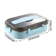 thumbnail image 2 of Vaidha Lunch Box 304 Stainless Steel Compartment Lunch Box Thickened Insulation Heating Fast Food Box Students Work Travellers Lunch Box, 2 of 6