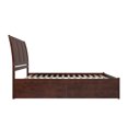 thumbnail image 4 of Portland Wood King Platform Bed with Footboard and Storage Drawers in Walnut, 4 of 7