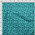 thumbnail image 4 of oneOone Viscose Jersey Turquoise Green Fabric Tropical Leaf Craft Projects Decor Fabric Printed By The Yard 60 Inch Wide, 4 of 5