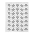 thumbnail image 1 of 10 Sheets Award Flash Sticker Five-pointed Star Removable Decorations Mother Praise Label Decorations Reward Decals Children Students Silver, 1 of 7
