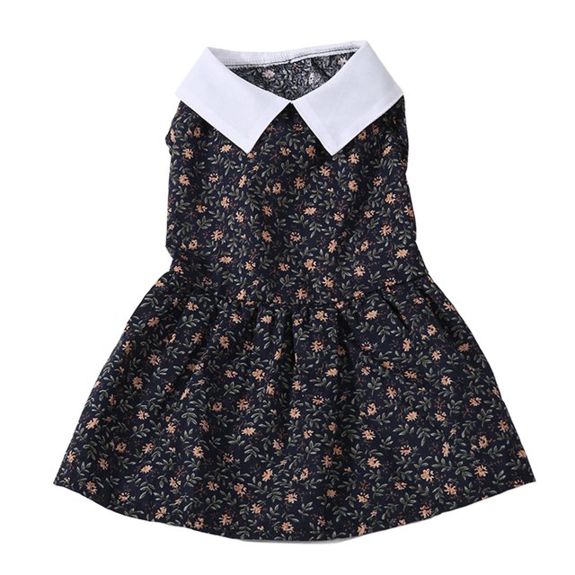 Imprimer Robe de Chien, Floral Confortable à la Mode Doggy Princesse Robe Lavable en Machine pour le Festival XS, S, M, L