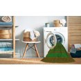 thumbnail image 2 of Ahgly Company Machine Washable Indoor Rectangle Transitional Dark Lime Green Area Rugs, 2' x 4', 2 of 7