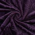 thumbnail image 3 of JML Warm Fleece Blanket, 1 Ply Lightweight Embossed Bed Blanket, Queen (75"x 91"), 3 of 7