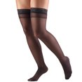 thumbnail image 1 of Truform Bas Transparents Cuisse : 8 - 15 mmHg, Noir, Grand, 1 of 7