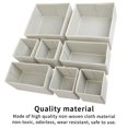 thumbnail image 3 of 8pcs Sock Storage Box Space Saving Drawer Organizer Foldable Office Wardrobe Storage Bin Non-Woven Cloth Storage Cube for Home Office, 3 of 8