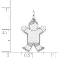 thumbnail image 2 of Charme pour Enfant en Argent Sterling Rhodié XK1555SS (25mm x 15mm), 2 of 2