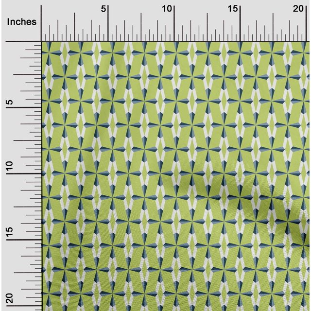 oneOone Cotton Flex Fabric Diamond Geometric Fabric Prints By Yard 40 Inches Wide