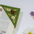 thumbnail image 1 of MesaSe Hand Embroidered Corner Bookmark  Hand Stitched Felt Corner Letter Bookmark  Felt Triangle Bookmark  Cute Flower Letter Embroidery Bookmarks For Book Lovers (summer) ZZZ, 1 of 7