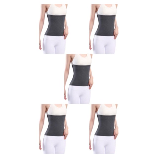 Thinsony Breathable And Moisture Absorbing Waist Back Support For Added Comfort Skin gray L 5Set