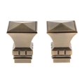 thumbnail image 3 of 2 Pcs Embouts de Tringle à Rideaux Tête de Tringle pour Tige de Ø 28 mm Tour Carrée#Bronze, 3 of 8