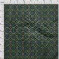 thumbnail image 4 of oneOone Polyester Spandex Dark Green Fabric Geometric Fair Isle Pattern Sewing Craft Projects Fabric Prints By Yard 56 Inch Wide, 4 of 4