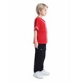 thumbnail image 4 of Toptie 2 Pack Kids Baseball Jersey Boy's Button Down Sport T Shirts Tops-Blue Red-4T, 4 of 6