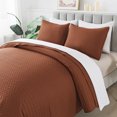 thumbnail image 2 of JML 3 Pieces King Quilt Set, Soft Lightweight Microfiber Bedspread, Coffee, King, 2 of 6