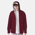 thumbnail image 2 of Lsque Maroon Pattern UPF 50+ Lightweight Sun Protection Men's Women's Long Sleeve Shirt, Hoodie Performance -Large, 2 of 7