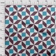 thumbnail image 2 of oneOone Georgette Viscose Fabric Triangle|Parallelogram & Square Geometric Print Fabric By Yard 42 Inch Wide, 2 of 4