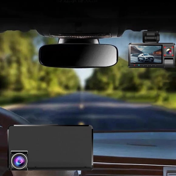 LEEYNEER Clearance Dash Cam 3inch Touching Screen 1080P HD Front And Inside Recording Driving Recorder With WDR Night Vision Wide Parking Monitor Loop Recording APP