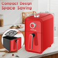 thumbnail image 4 of Intexca 4QT Air Fryer , 1400W, Panier Antiadhésif (Rouge), 4 of 5