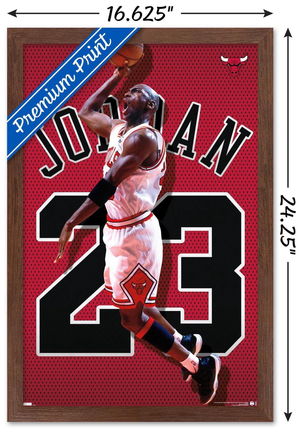 Michael Jordan - Jersey Wall Poster