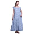 thumbnail image 1 of Bimba Chemise de Nuit Imprimée pour Femmes, Tenue de Nuit pour Dames, Robe d'Allaitement, Vêtement de Nuit en Rayonne, 1 of 4