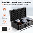 thumbnail image 3 of VEVOR 162 PSA Graded Card Storage Box 5 Slots Sports Card Holder Case Coded Lock, 3 of 9