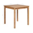 thumbnail image 4 of vidaXL Garden Table 80x80x77 cm Solid Teak Wood, 4 of 4