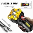 thumbnail image 1 of Dvkptbk Flashlight External Flashlight USB Handheld Five Core Flashlight High Outdoor Searchlight Highlight Portable Camping Camping Essentials, 1 of 3