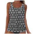 thumbnail image 1 of Gibobby Two Piece Tankini Bathing Suits for Women One Shoulder Swim Top with Bottom Swimsuits(Grey,M), 1 of 7