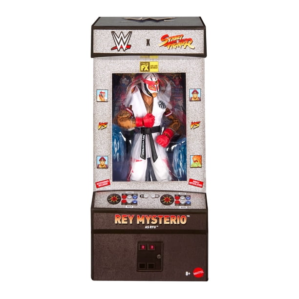 WWE x Street Fighter Rey Mysterio Action Figure & Accessories, 6