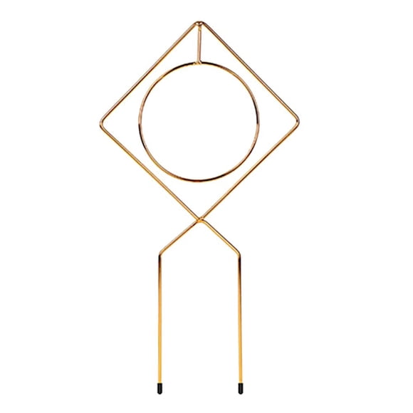 Support de Plante Grimpant Cadre Durable Pentagramme Géométrique Fer Décoratif Robuste Déco de Jardin Forme de Cœur Treillis en Acier