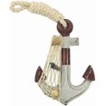 thumbnail image 1 of Hampton Nautical Anchor-302 Wooden Rustic Decorative Red & White Anchor 6" - Anchor Decoration - Nautical Anchor Decor, 1 of 1