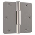 thumbnail image 1 of SqueakGuard Door Hinges, 5/8 In. Round Corners, Satin Nickel, 3-1/2 In., 3-Pk. - N830-450, 1 of 1