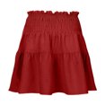 thumbnail image 4 of Women's High Waist A Line Mini Skirt - Flowy Pleated Ruffles, Cute Style for Summer Dating - S-XXL Sizes, 4 of 4