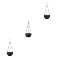 thumbnail image 3 of Maytalsory 2piece Practical And Versatile Hanging Flower Pots For Indoor And Outdoor Spaces Black 3Set, 3 of 6