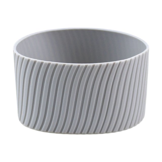Dadatutu Manchon en Silicone pour Tasse - Manchon Réutilisable pour Boisson Chaude et Café / Protecteur de Tasse Résistant à la Chaleur, Housse d'Isolation pour Tasse en Verre en Silicone, Manchons de Tasse de 3,1 Pouces de Diamètre pour Boisson Chaude Glacée, Gobelets